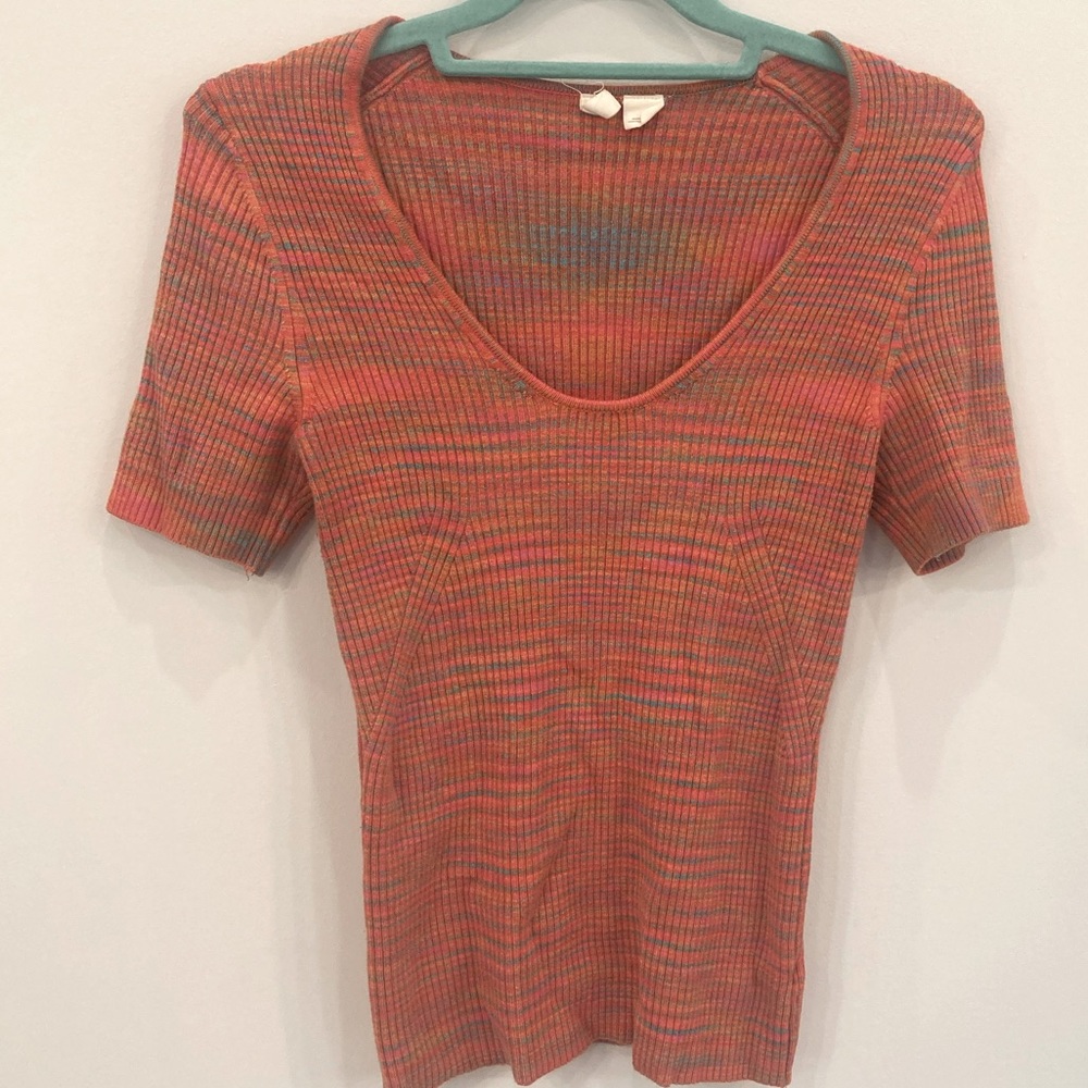 Moth scoop neck sweater